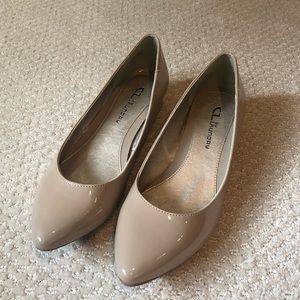 CL by Laundry nude patent flat